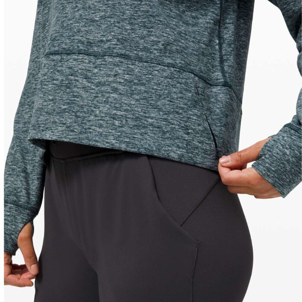 Lululemon Ready to Rulu Fleece Pullover Heathered Submarine - Picture 4 of 11